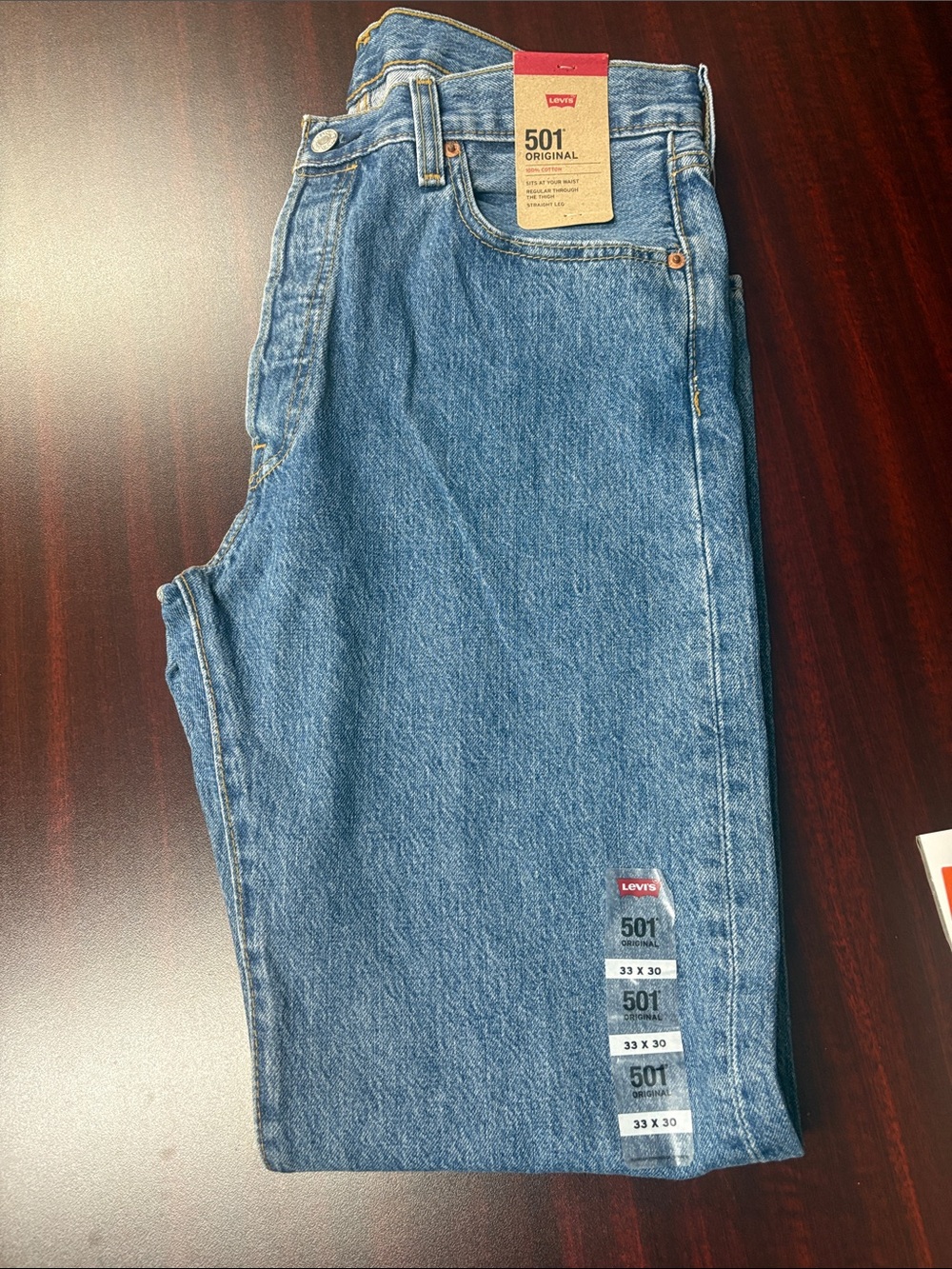 Levi's 501 Original Straight Men's Jeans in Light Blue Denim
